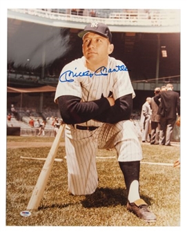 Mickey Mantle Signed 16x20 New York Yankees Photo (PSA/DNA 10)